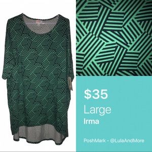 🆕 LuLaRoe Large Irma Hi-Lo Tunic Top - BNWT